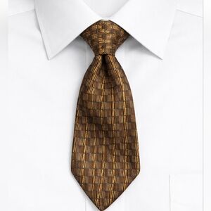 Vtg PAVONE Basketweave Psychedelic Geometric Silk Tie